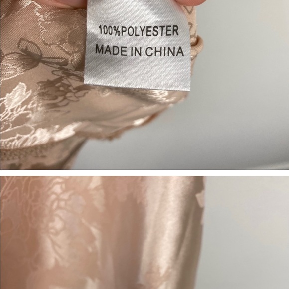 Princess Polly Norman Embroidered Satin Slip Dress Size 4 - Picture 5 of 8